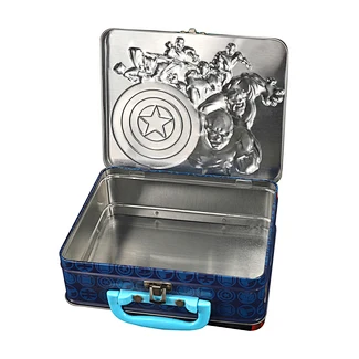 embossed metal lunch box